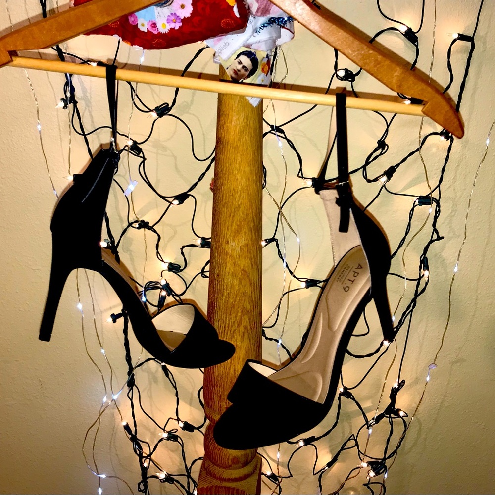 Apt. 9 sexy black  Stiletto Strap Pumps